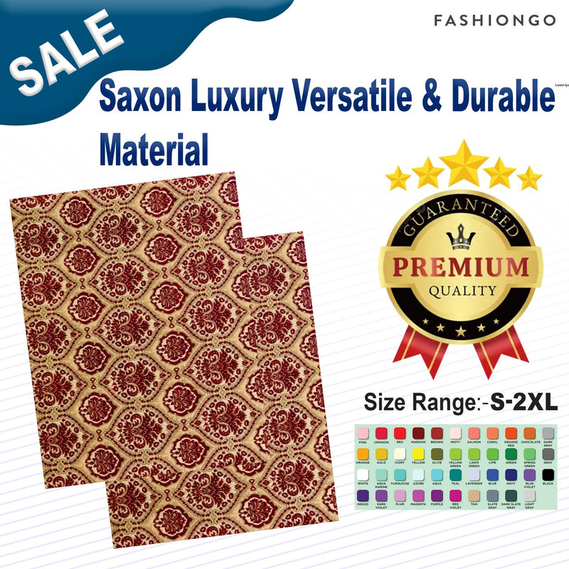 1 Yard Saxon Luxury Versatile & Durable Material 54" Width