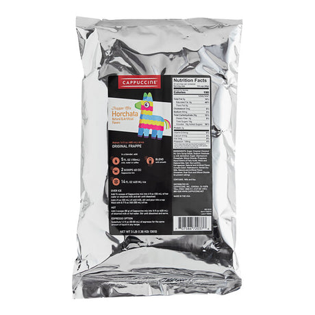 Cappuccine Horchata Frappe Mix 3 lb. - 5/Case