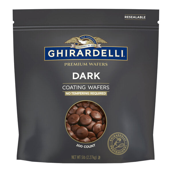 Ghirardelli Dark Coating Wafers 5 lb. Bag