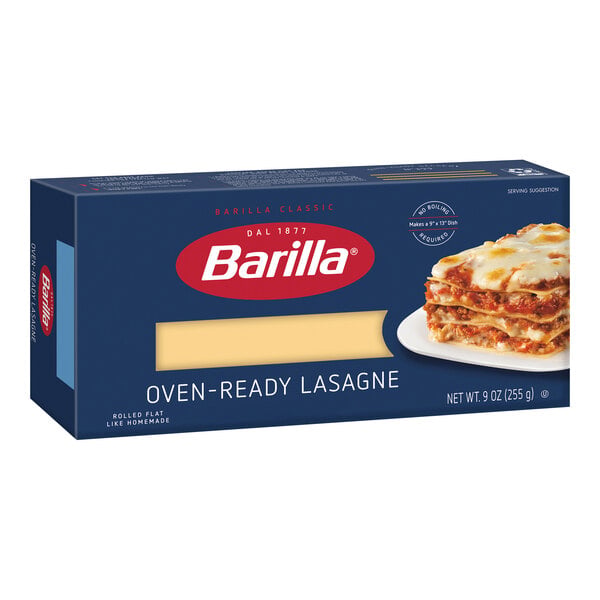 Barilla Oven Ready Lasagna Noodles 9 oz. - 12/Case