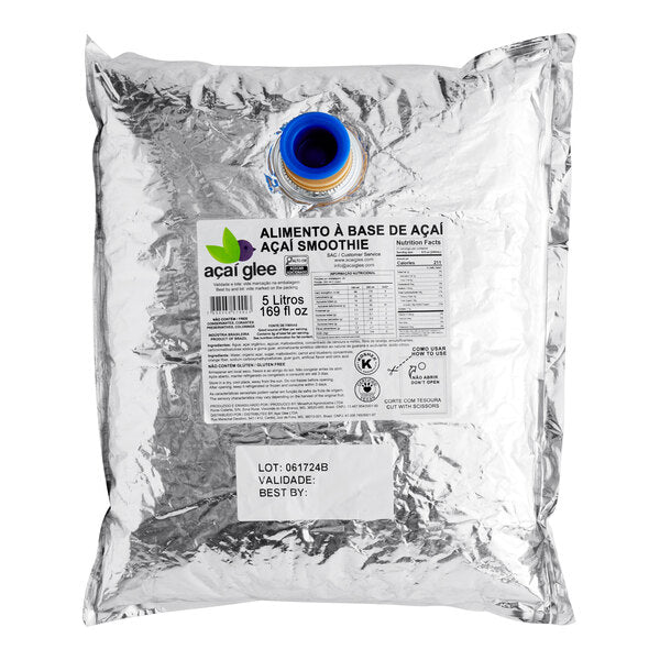 Acai Glee Acai Smoothie Base 5 Liter Bag - 4/Case