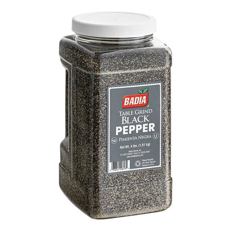 Badia Table Grind Black Pepper 4 lb. - 4/Case