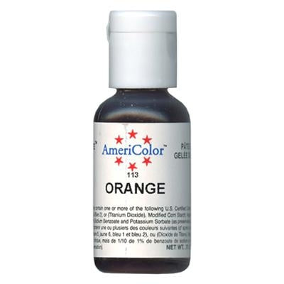 Orange Soft Gel Paste Food Color - AmeriColor 113