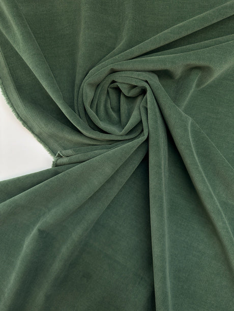 Cotton Ribbed Corduroy Green
