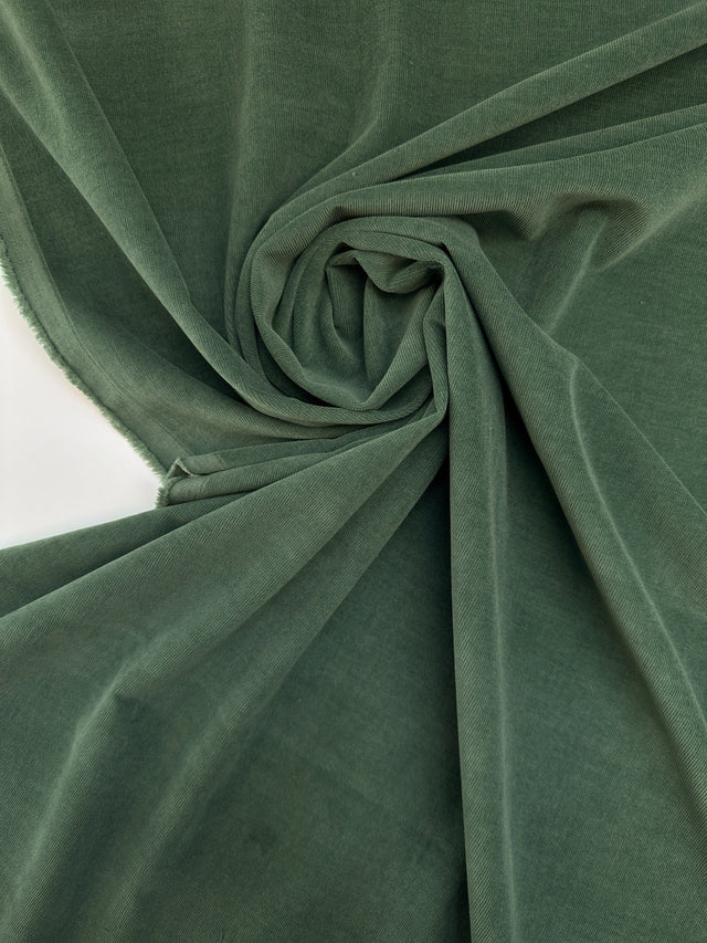 Cotton Corduroy Ribbed Green