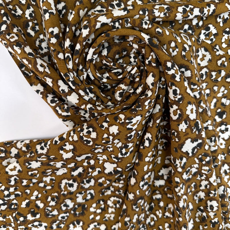 Viscose Staple Printed Brown Beige