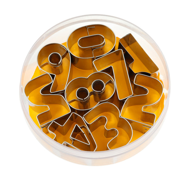 O'Creme Stainless Steel Number Cookie Cutter Set