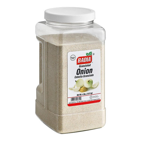 Badia Granulated Onion 4 lb. - 4/Case