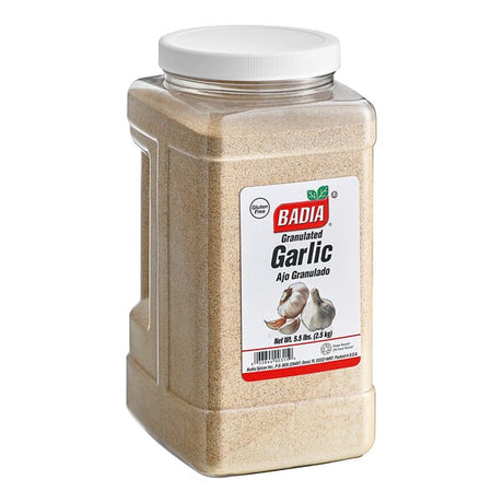 Badia Granulated Garlic 5.5 lb. - 4/Case