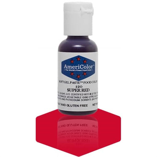Super Red Soft Gel Paste Food Color - AmeriColor 120