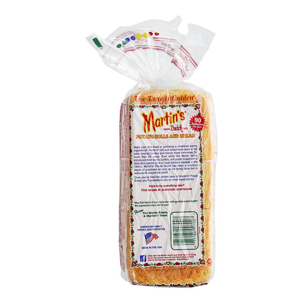 Martin's Famous Sliced Sandwich Potato Bread 18 oz. - 8/Case