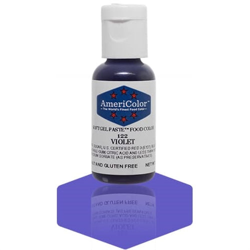 Violet Soft Gel Paste Food Color - Americolor 122