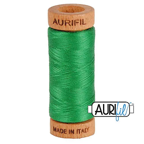 Cotton Thread 80wt Green Aurifil Spool