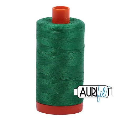 Cotton Thread 50wt Green Aurifil Large Spool