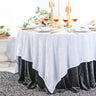 Seamless Square Ice Crushed Velvet Tablecloth Overlay