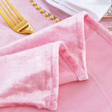 Crushed Velvet Table Runner 13x108 Pink