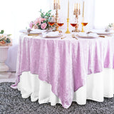 Seamless Square Ice Crushed Velvet Tablecloth Overlay