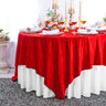 Seamless Square Ice Crushed Velvet Tablecloth Overlay