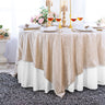 Seamless Square Ice Crushed Velvet Tablecloth Overlay