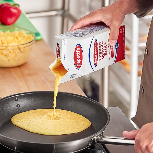Papetti's Frozen Liquid Whole Eggs 5 lb. - 6/Case