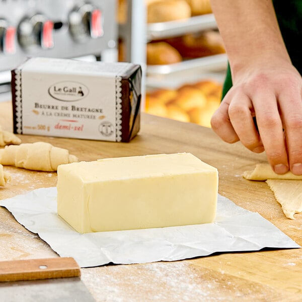 Le Gall Salted Brittany Butter 1.1 lb. - 20/Case