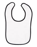 Rabbit Skins Infant Contrast Trim Terry Bib