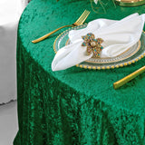 Square Crushed Velvet Table Overlay 85x85 Emerald Green