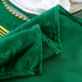 Crushed Velvet Rectangular Tablecloth 90x132 Emerald Green