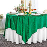 Seamless Square Ice Crushed Velvet Tablecloth Overlay