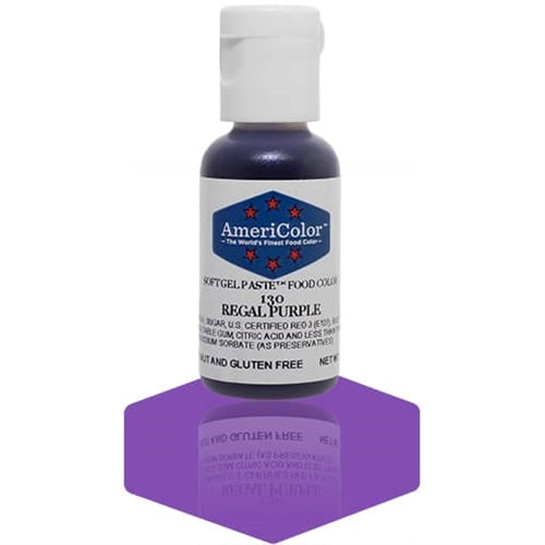 Regal Purple Soft Gel Paste Food Color - AmeriColor 130