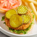 B&G San-Del 1 Gallon Kosher Dill Crinkle Cut Pickle Chips - 4/Case