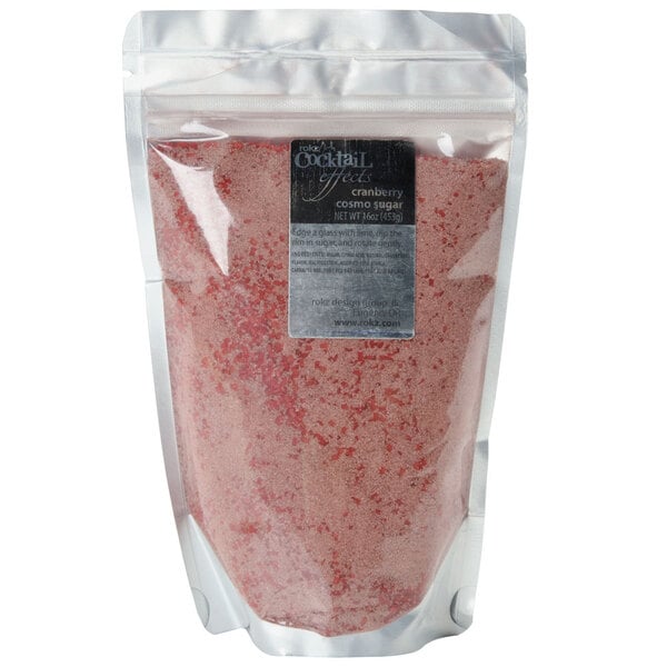 Rokz 1 lb. Cranberry Cosmo Cocktail Rimming Sugar