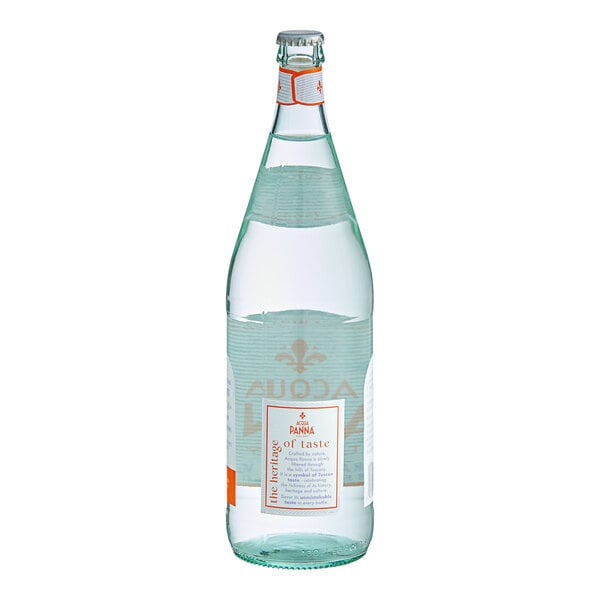 Acqua Panna Natural Spring Water 1 Liter Glass Bottle - 12/Case
