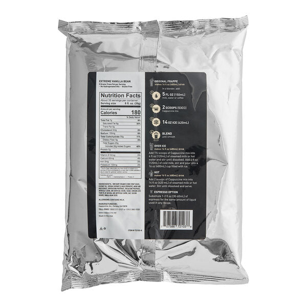Cappuccine Vanilla Bean Frappe Mix 3 lb.