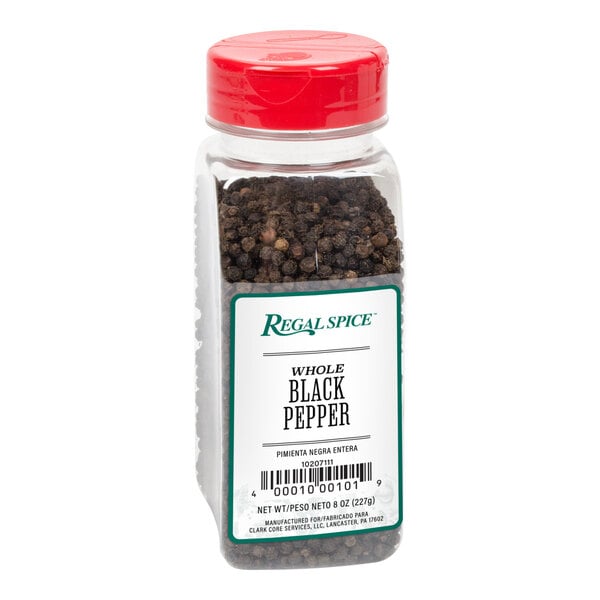 Regal Whole Black Peppercorn 8 oz.