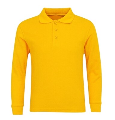 Long Sleeve Pique Polo Shirt | RADYAN®