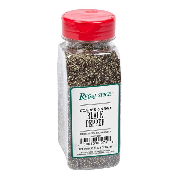 Regal Coarse Grind Ground Black Pepper 8 oz.