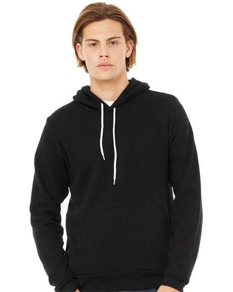 Image 1: Bella Canvas Sponge Fleece Pouch Pocket HoodieImage 2: Soft fleece hoodie with front pouch pocketImage 3: Premium Bella Canvas pullover hoodieImage 4: Blank pocket hoodie for custom printingImage 5: Comfortable casual fleece sweatshirtImage 6: Unisex pouch pocket hoodie style
