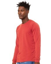 Image 1: Bella Canvas Triblend Long Sleeve Crewneck TeeImage 2: Soft triblend crewneck shirtImage 3: Lightweight premium blend fabric teeImage 4: Blank long sleeve triblend shirtImage 5: Comfortable unisex casual apparelImage 6: Bella Canvas soft jersey top