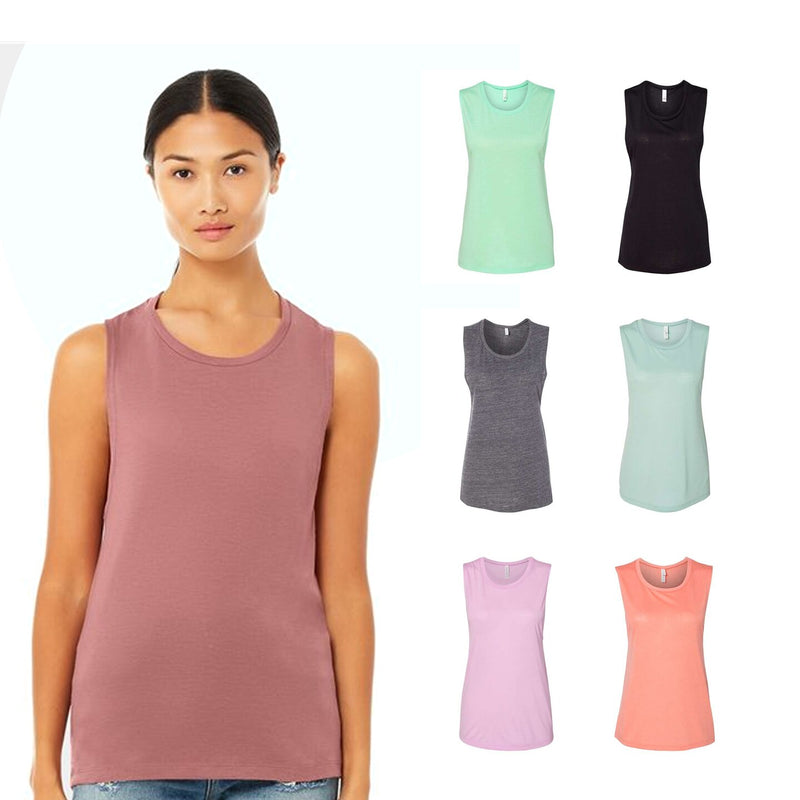 BELLA + CANVAS® Women's Flowy Scoop Muscle Tank