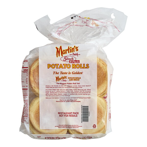 Martin's Famous Sandwich Potato Rolls 3.38 oz. - 32/Case