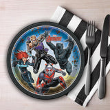 8 Ct. Marvel Avengers Paper Dessert Plates 7" Party Plates for Superhero-Themed Events