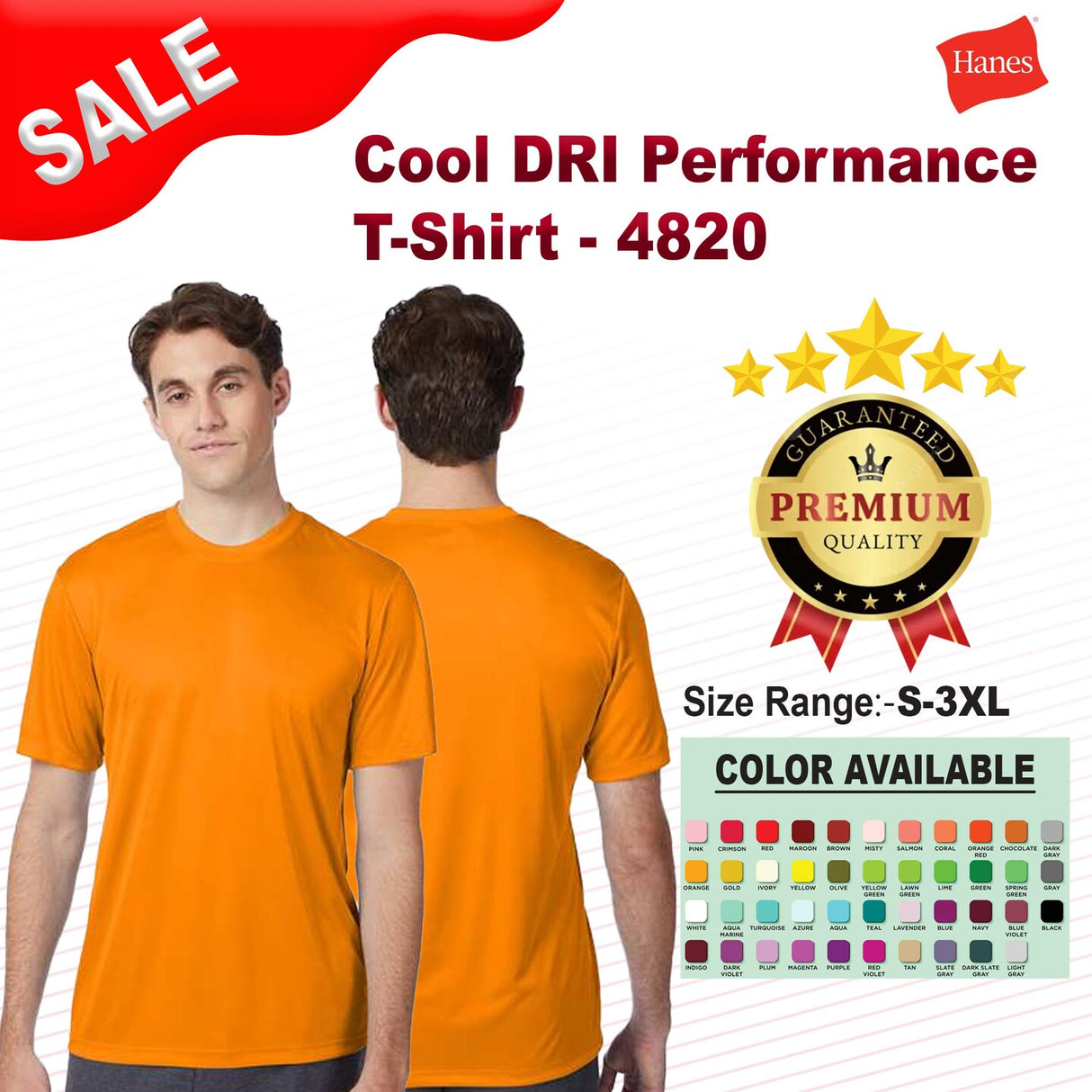 Hanes® Short Sleeve Performance Crewneck T-Shirt