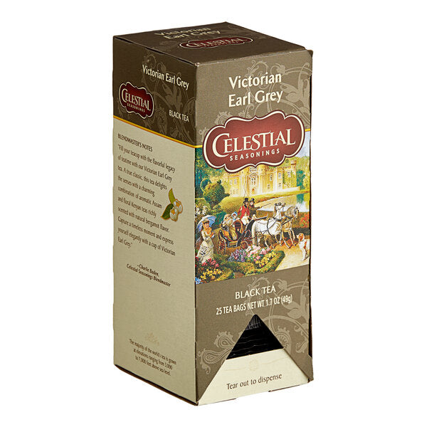 Celestial Seasonings Victorian Earl Grey Black Tea Bags - 25/Box