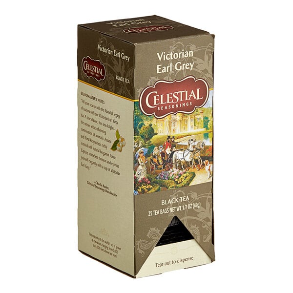 Celestial Seasonings Victorian Earl Grey Black Tea Bags - 25/Box
