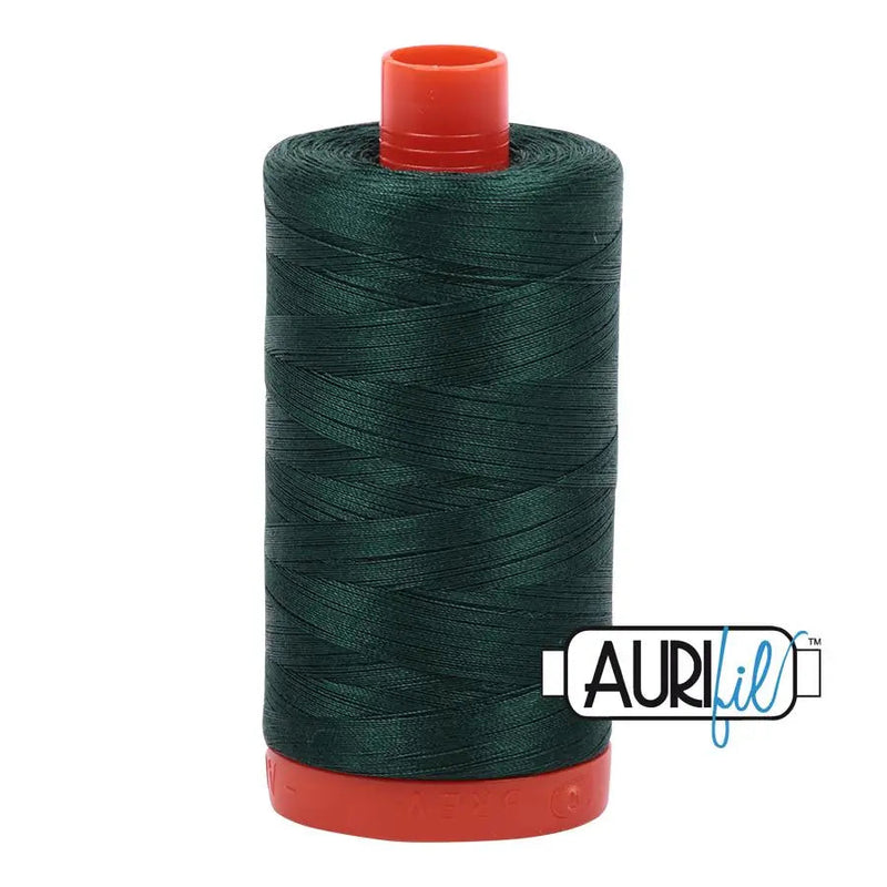Aurifil Cotton 50wt Large Spool Medium Spruce Thread