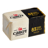 Cabot Grade AA 83% Unsalted European Butter Solid 1 lb. - 36/Case