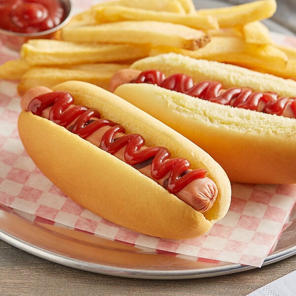 Martin's Famous Sliced Hot Dog Potato Rolls 1.9 oz. - 64/Case