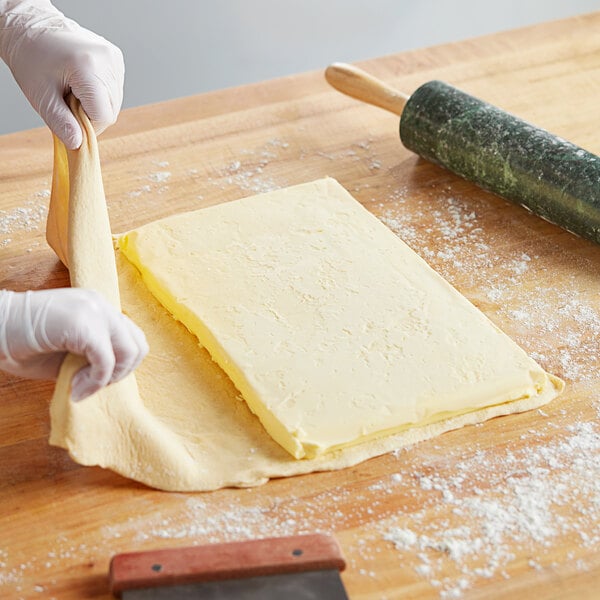 Isigny Sainte-Mere PDO Unfractionated Unsalted Lamination Butter Sheet 82% Butterfat 2.2 lb. - 10/Case