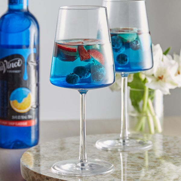 DaVinci Gourmet Classic Blue Curacao Flavoring Syrup 750 mL - 4/Case